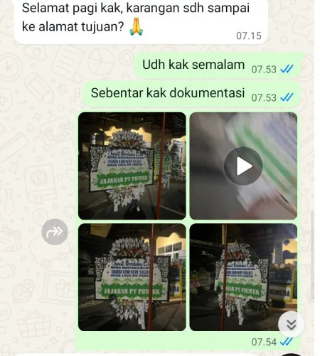 Pengiriman Papan Bunga Selamat Kuniran Batangan