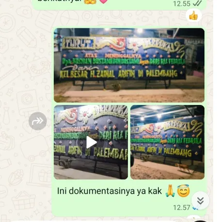 Pengiriman Papan Bunga Duka Kuniran Batangan
